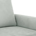 2-seater Sofa Light Grey 140 Cm Velvet Tpkpxk