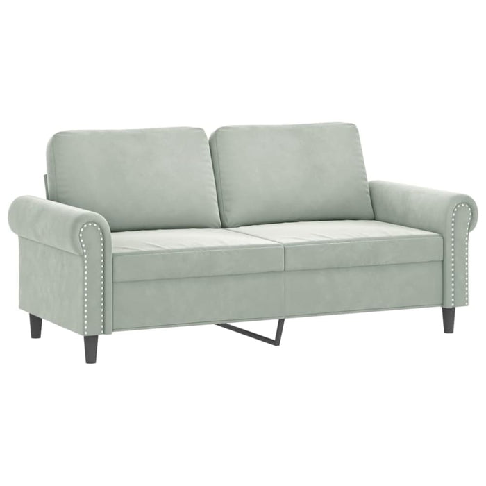2-seater Sofa Light Grey 140 Cm Velvet Tpkpxk