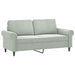 2-seater Sofa Light Grey 140 Cm Velvet Tpkpxk