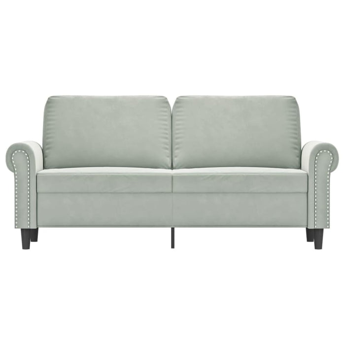 2-seater Sofa Light Grey 140 Cm Velvet Tpkpxk