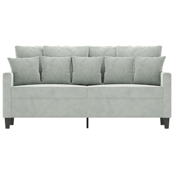 2-seater Sofa Light Grey 140 Cm Velvet Tpktbt