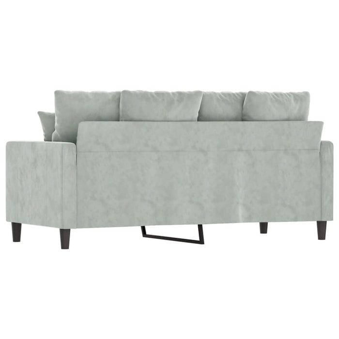 2-seater Sofa Light Grey 140 Cm Velvet Tpktbt