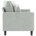 2-seater Sofa Light Grey 140 Cm Velvet Tpktbt