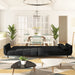 2-seater Sofa Bed with Two Pillows Black Velvet Ttipnn