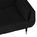 2 - seater Sofa Bed With Two Pillows Black Velvet Ttipnn