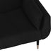 2-seater Sofa Bed with Two Pillows Black Velvet Ttipnn