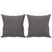 2-seater Sofa With Throw Pillows Grey 140 Cm Faux Leather