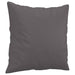 2-seater Sofa With Throw Pillows Grey 140 Cm Faux Leather