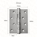 2 Stainless Steel Door Hinges For Heavy Doors