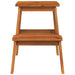 2 Step Stool 40x38x50 Cm Solid Wood Acacia Optttt