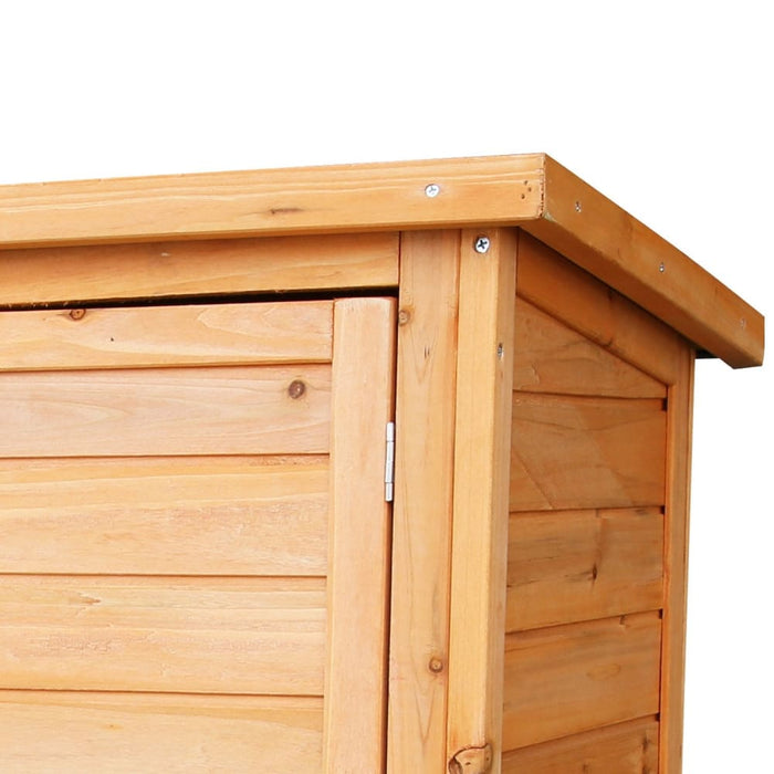 2-storey Wooden Chicken Coop & Rabbit Hutch with Trough