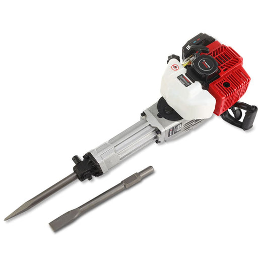 2 Stroke 52cc Petrol Jackhammer With Chisels Carry Bag