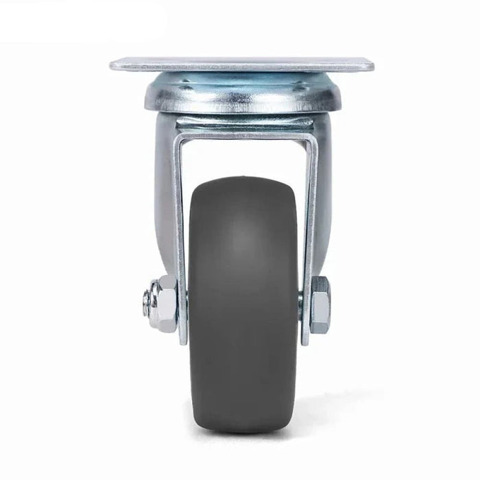 2 Swivel Caster Set Tpr Rubber Wheels For Heavy Duty