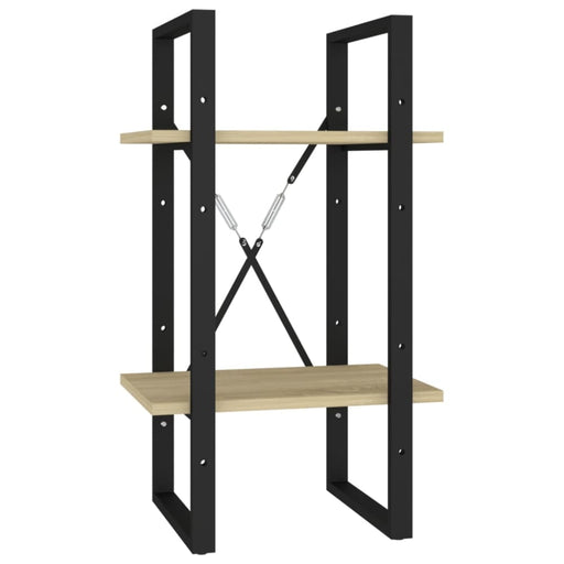 2-tier Book Cabinet Sonoma Oak 40x30x70 Cm Chipboard Nblaob