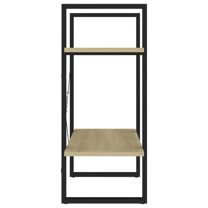 2-tier Book Cabinet Sonoma Oak 60x30x70 Cm Chipboard Nblatb