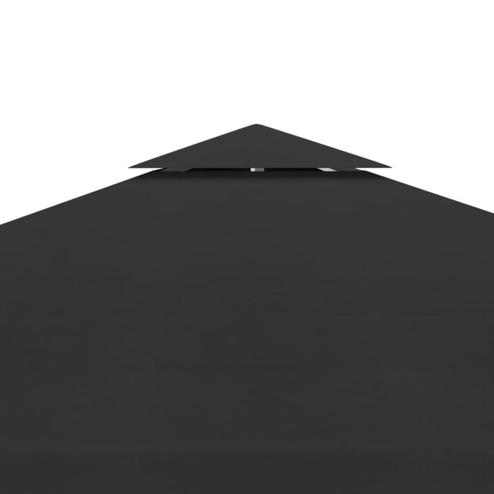 2-tier Gazebo Top Cover 3x3 m Black Toxbix