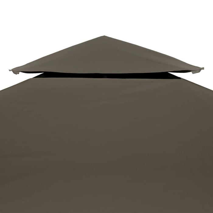 2-tier Gazebo Top Cover 3x3 m Taupe Aaipl