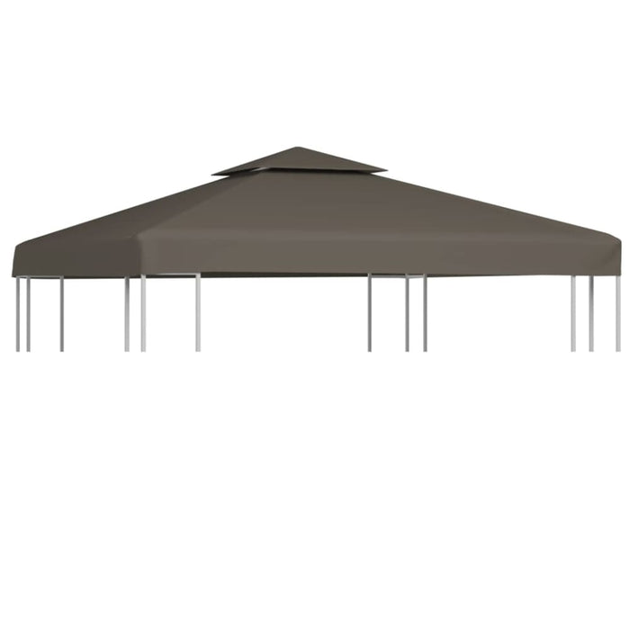 2-tier Gazebo Top Cover 3x3 m Taupe Aaipl