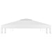 2-tier Gazebo Top Cover 3x3 m White Toxbia