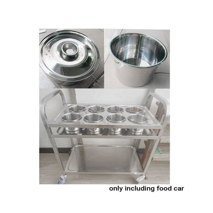 2x 2 Tier Stainless Steel 8 Compartment Kitchen Seasoning