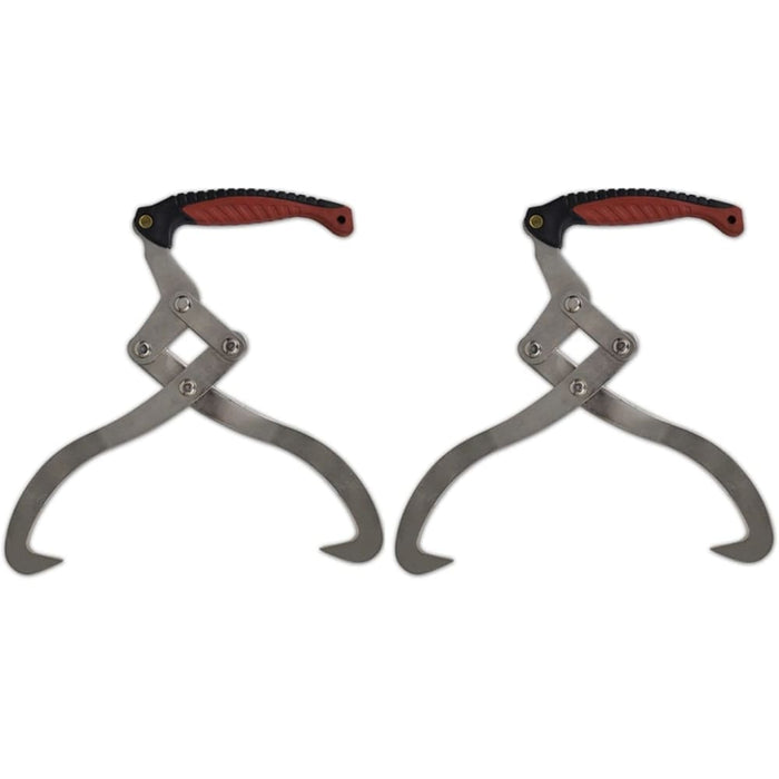 2 Pcs Log Tongs with Tpr Handle Oaoxib