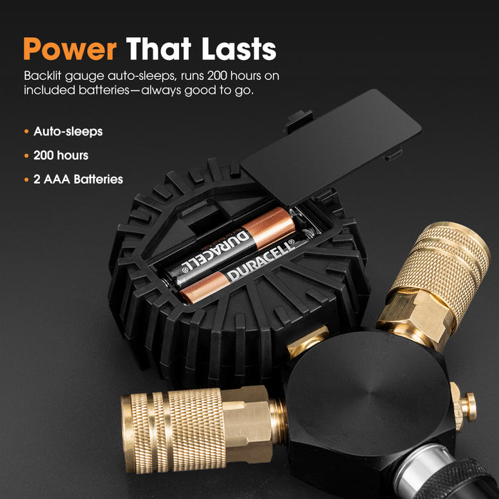 2-Way Digital Tyre Inflator 250 Psi Car Air Compressor Tire Gauge Hose