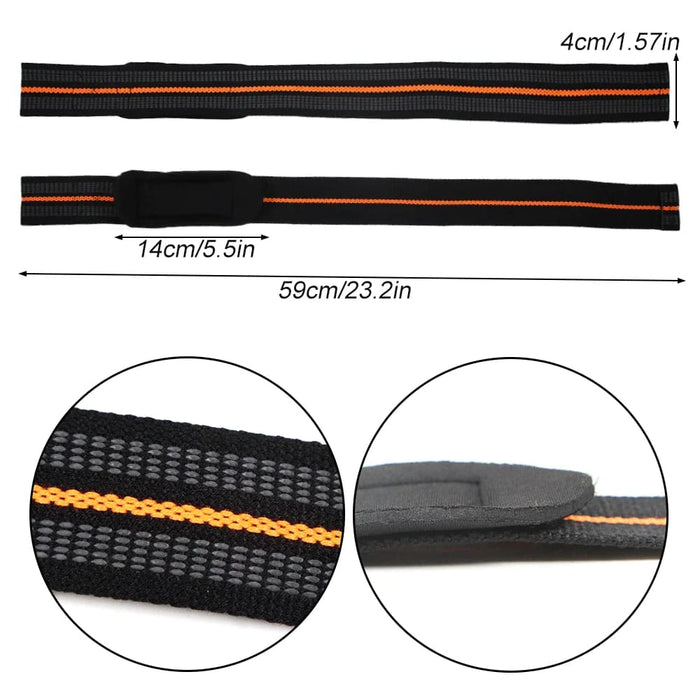 2 Pcs Weightlifting Bodybuilding Wrist Strap for Workout