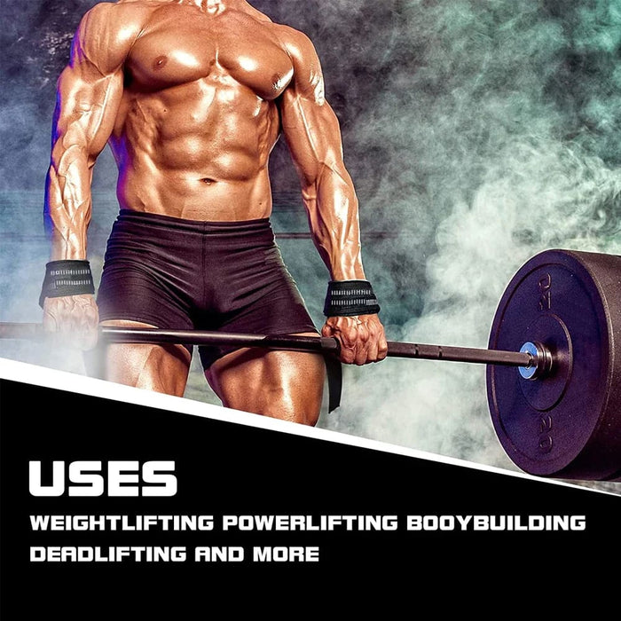 2 Pcs Weightlifting Bodybuilding Wrist Strap for Workout