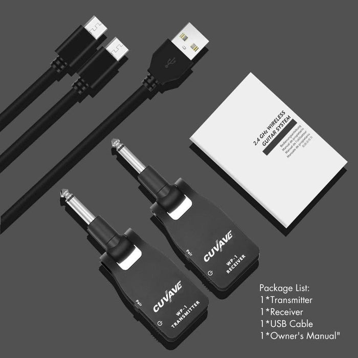 2.4g Wireless Guitar System Transmitter & Receiver for Bass