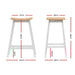 2 x Wooden Bar Stools Stool Dining Chairs Kitchen Barstools