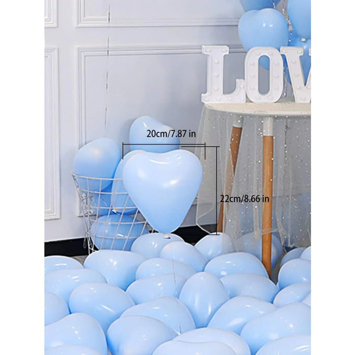 20 Heart Shaped Balloons for Valentines Day Decor