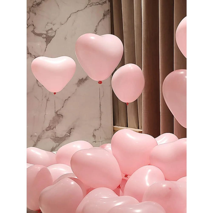 20 Heart Shaped Balloons for Valentines Day Decor