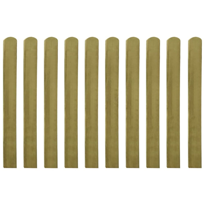 20 Pcs Impregnated Fence Slats Wood 100 Cm Tobbkaa