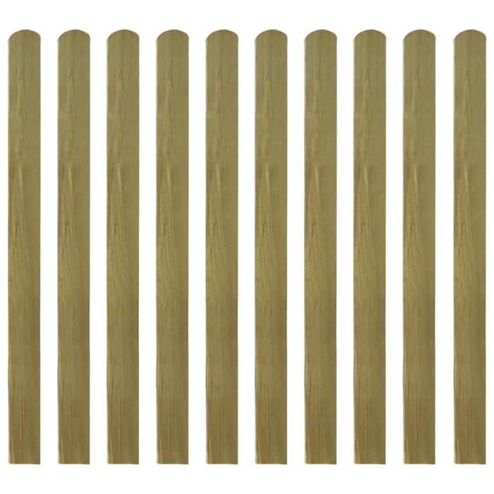 20 Pcs Impregnated Fence Slats Wood 120 Cm Tobbkal