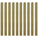 20 Pcs Impregnated Fence Slats Wood 120 Cm Tobbkal