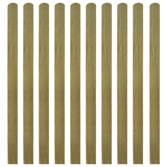 20 Pcs Impregnated Fence Slats Wood 140 Cm Tobbkan