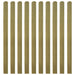20 Pcs Impregnated Fence Slats Wood 140 Cm Tobbkan
