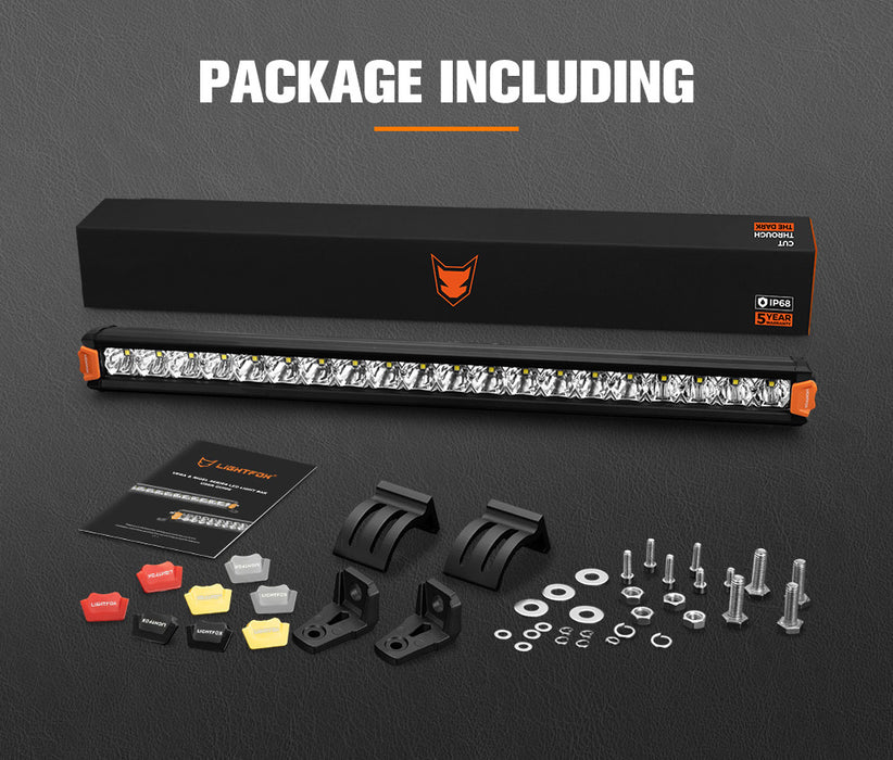 20Inch Osram Led Light Bar Super Slim Single Row Spot Flood Beam Offroad