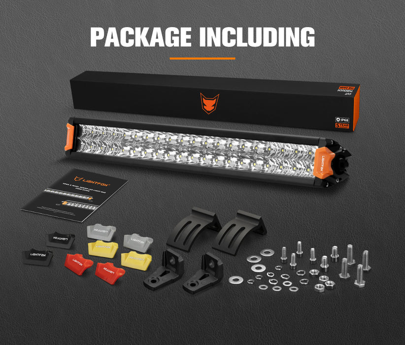 20Inch Osram Led Light Bar Slim Dual Rows Combo Driving Lamp Offroad 4X4