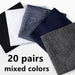 20 Pairs Mens Thin Ice Silk Mid Calf Socks Breathable