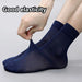 20 Pairs Mens Thin Ice Silk Mid Calf Socks Breathable