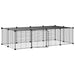 20-panel Pet Cage With Door Black 35x35 Cm Steel Tooabpn