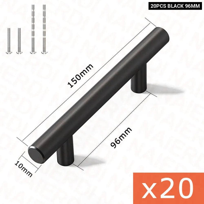 20 Piece Gold Cabinet Handles Stainless Steel t Bar Pulls