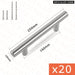 20 Piece Gold Cabinet Handles Stainless Steel t Bar Pulls