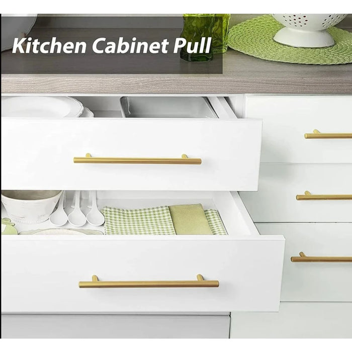 20 Piece Gold Cabinet Handles Stainless Steel t Bar Pulls