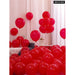20 Red Pink and White Latex Balloons for Diy Engagement