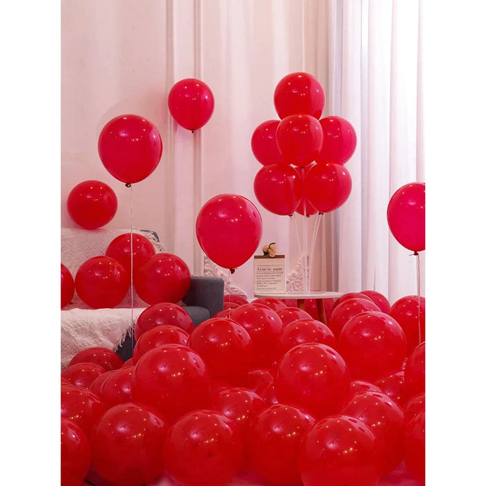 20 Red Pink and White Latex Balloons for Diy Engagement