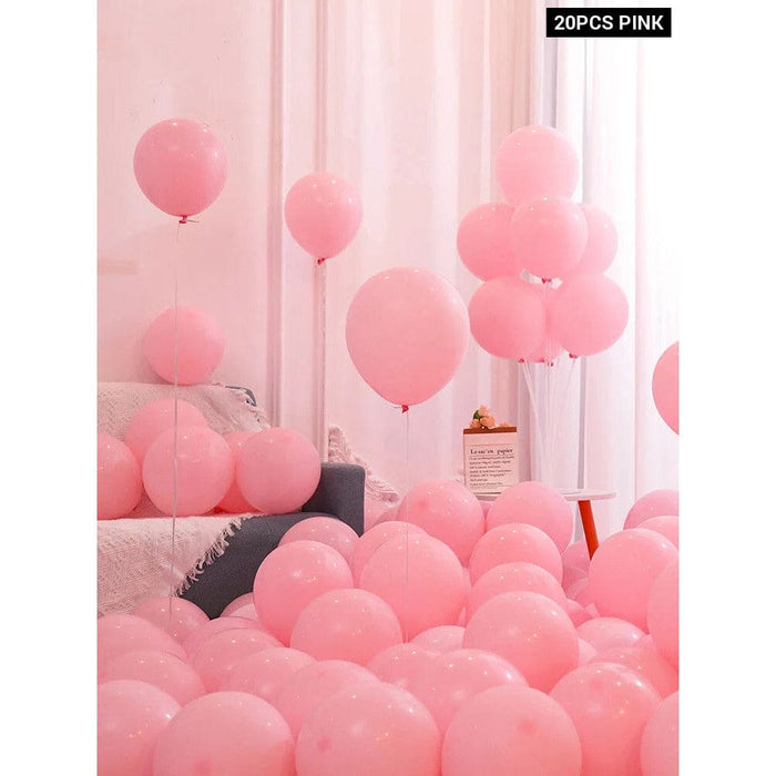 20 Red Pink and White Latex Balloons for Diy Engagement