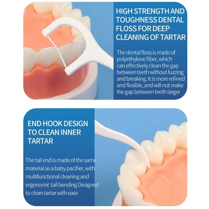 200 Dental Floss And Toothpicks For Gaps Oral Care