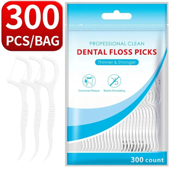 200 Dental Floss And Toothpicks For Gaps Oral Care